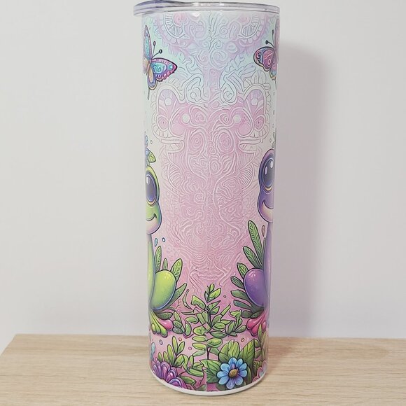 Whimsical "Be You" Frog 20 oz Tumbler – by Scott Heil of The Crowing Hen - Picture 5 of 9